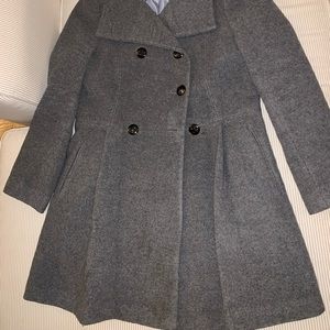Calvin Klein grey wool peacoat